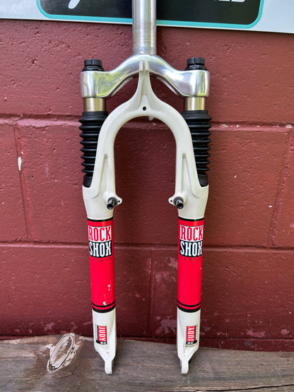 Rock Shox Judy XC 26" 1 1/8 Threadless White Suspension Fork