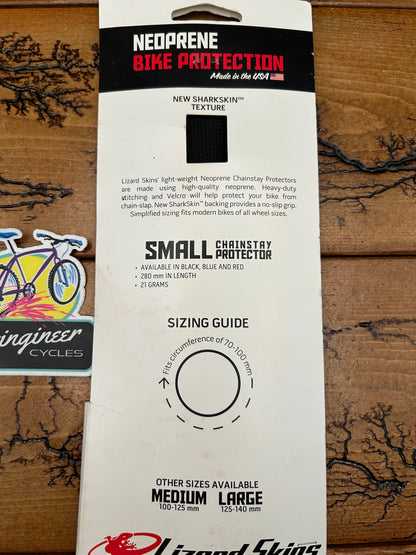 Lizard Skins Small Black Neoprene Chainstay Protector New