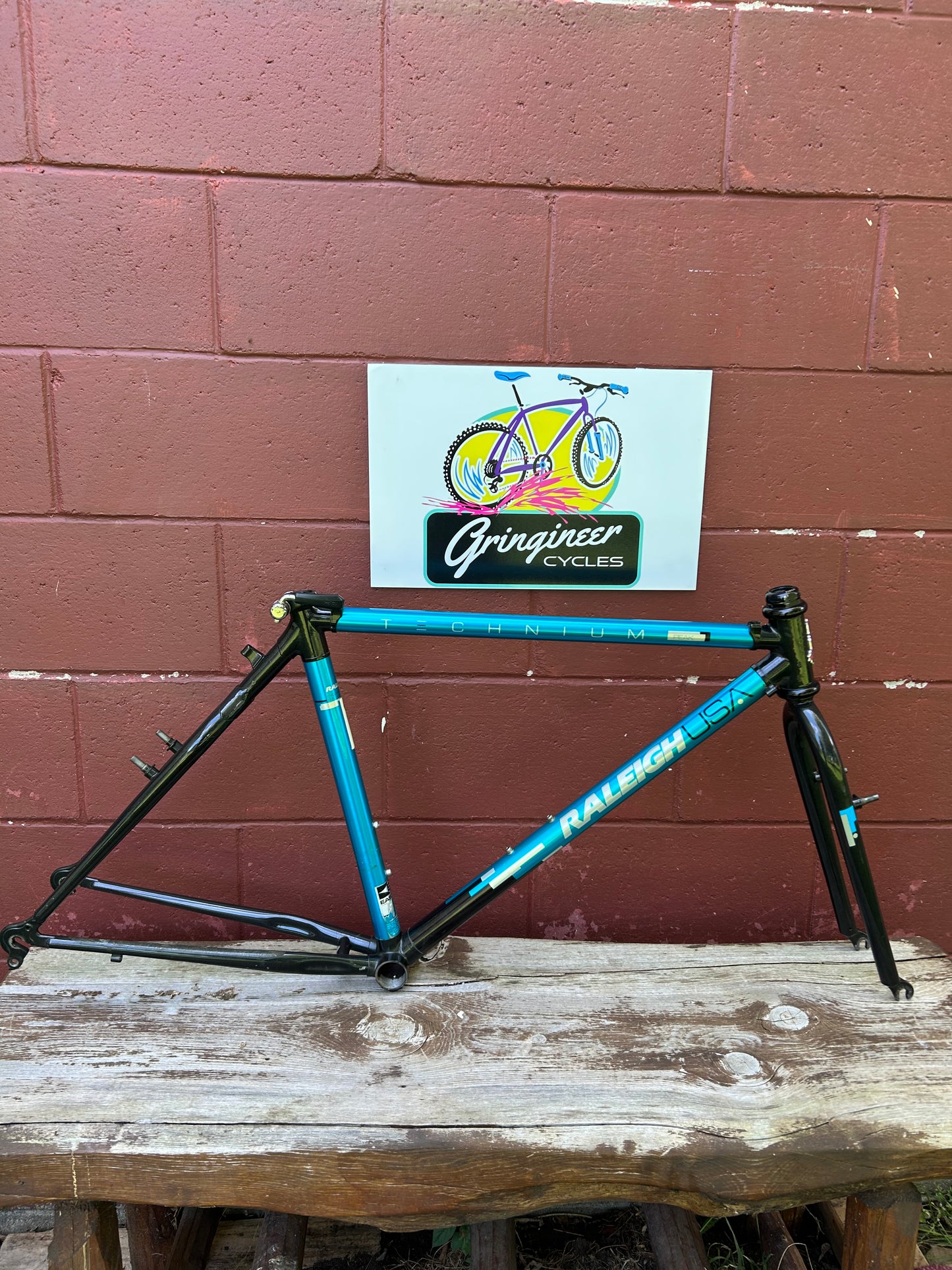 1990 18.5" Raleigh Technium Peak Frameset