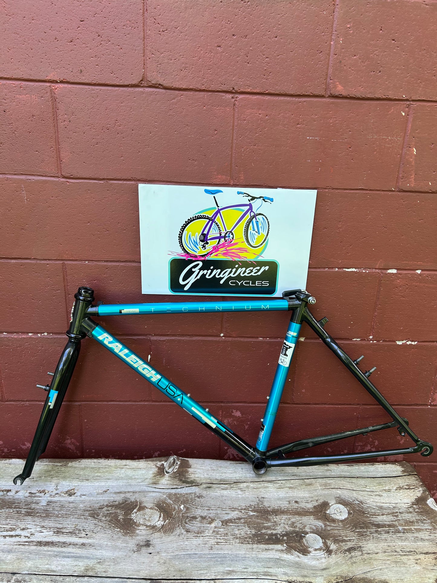 1990 18.5" Raleigh Technium Peak Frameset