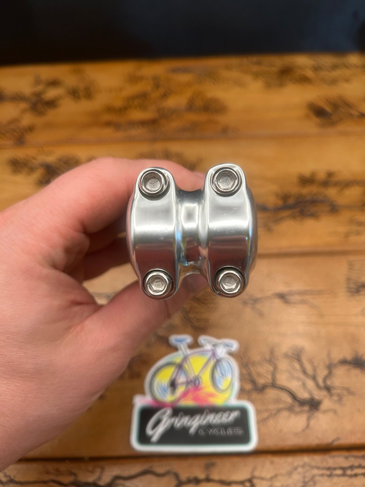 Koski Stronghold Silver 130mm 7 Degree 25.4mm 1 1/8 Inch Threadless Stem