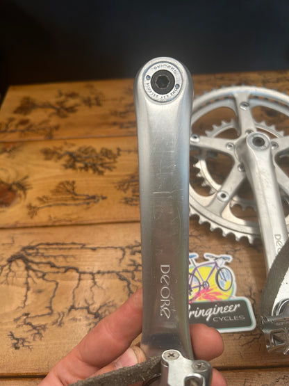 Shimano Deore AX FC-DE30 50/45/30 170mm Crankset With Shimano 600 AX Pedals