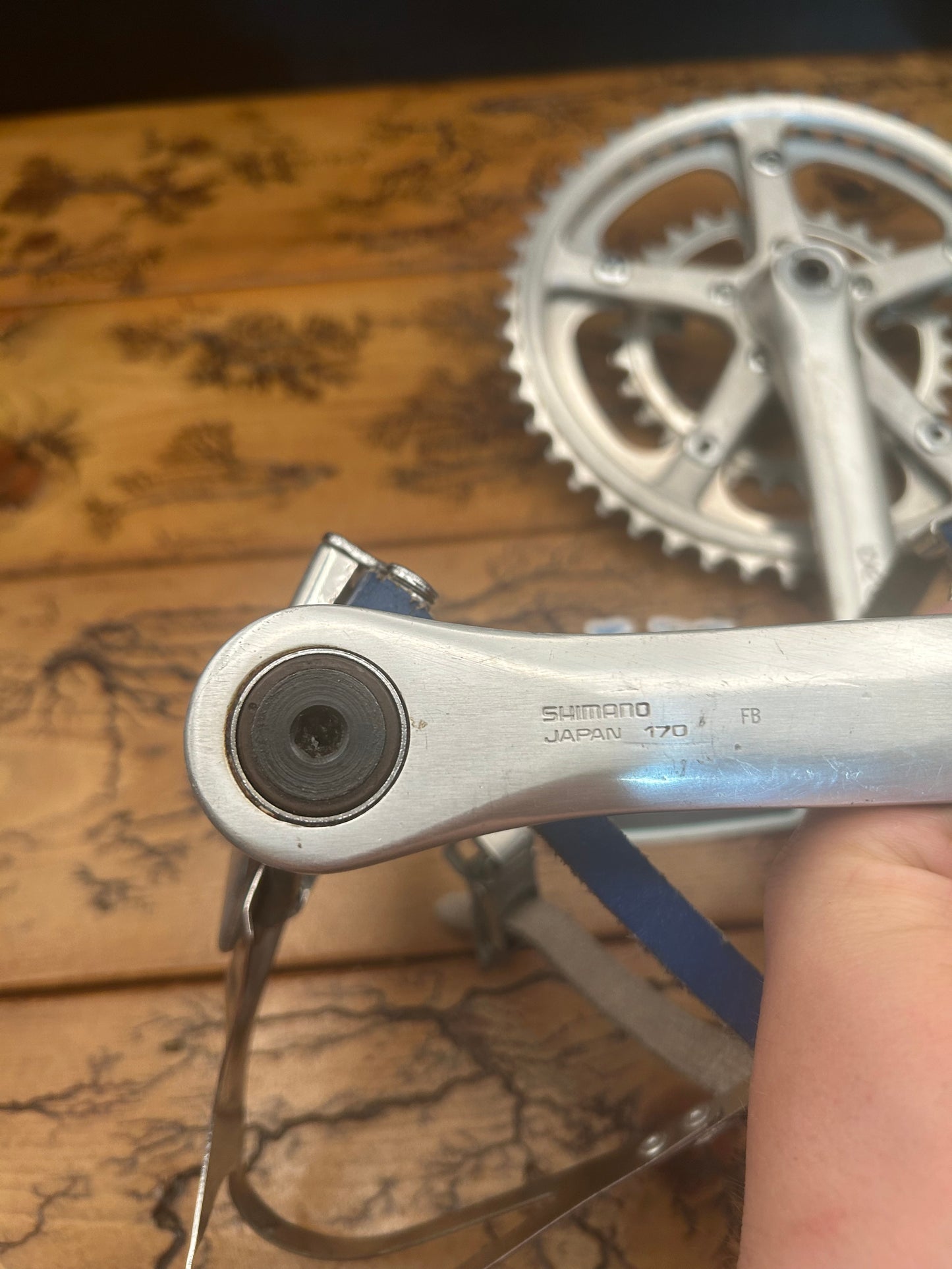 Shimano Deore AX FC-DE30 50/45/30 170mm Crankset With Shimano 600 AX Pedals