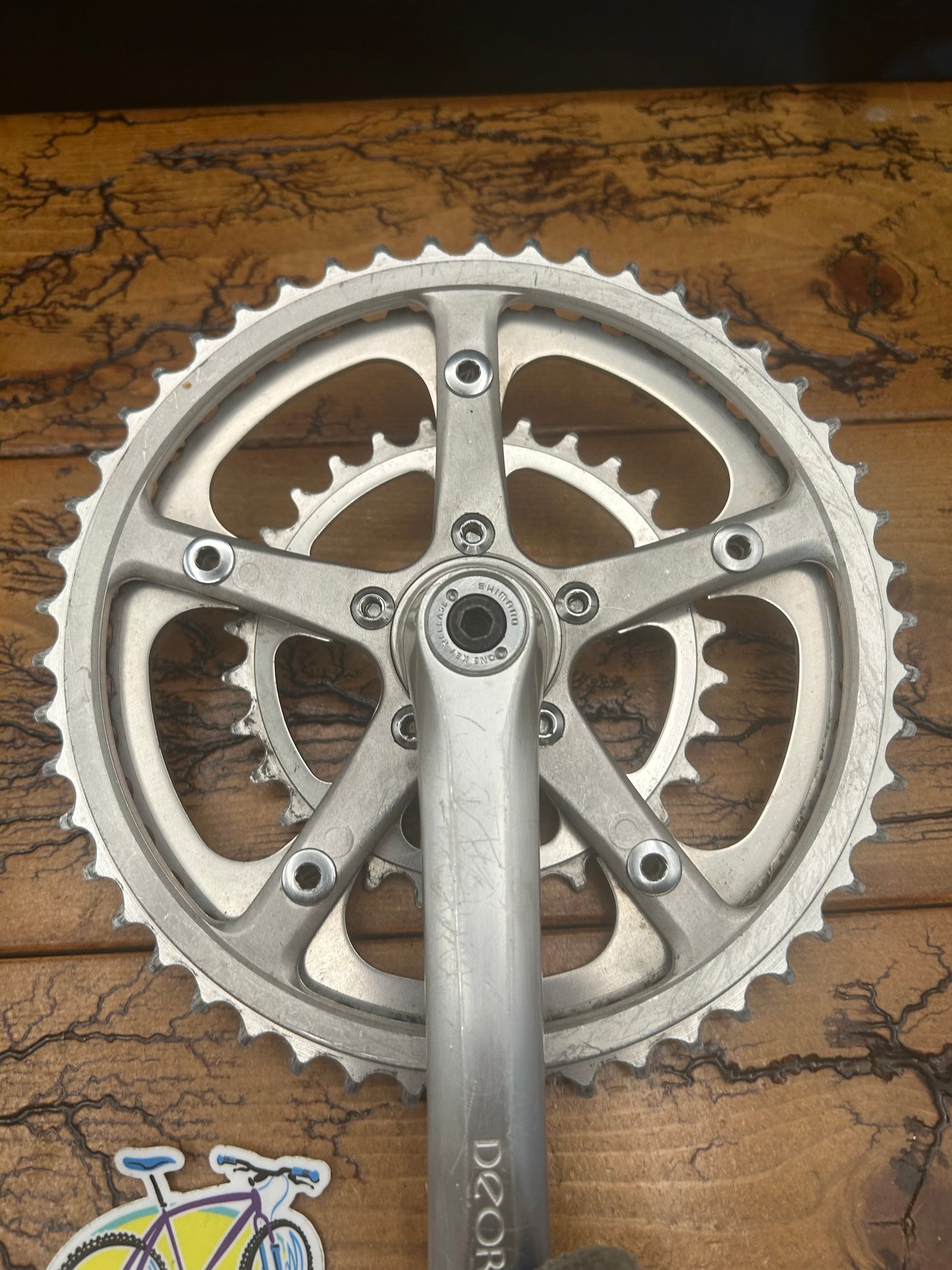Shimano Deore AX FC-DE30 50/45/30 170mm Crankset With Shimano 600 AX Pedals