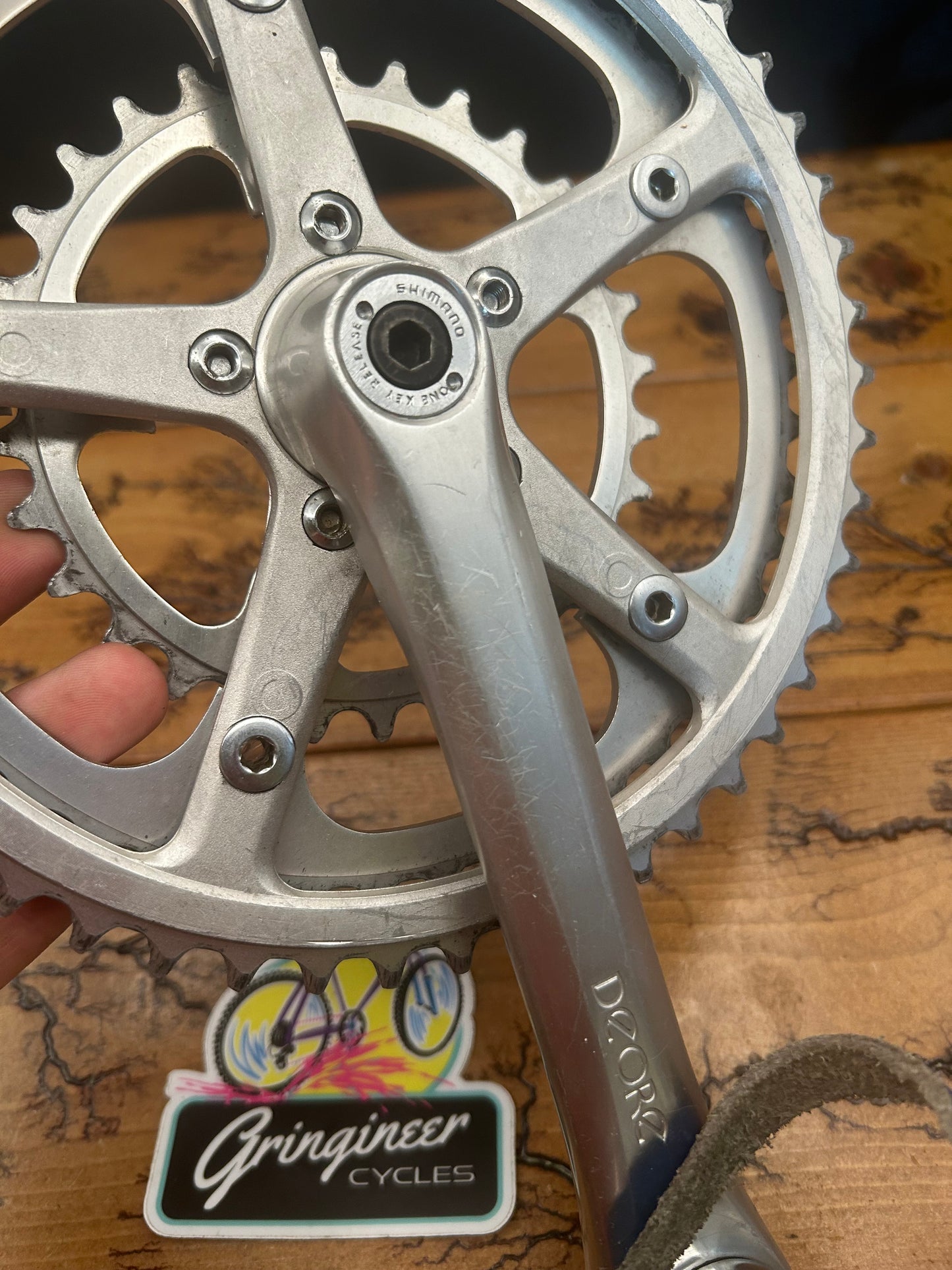 Shimano Deore AX FC-DE30 50/45/30 170mm Crankset With Shimano 600 AX Pedals