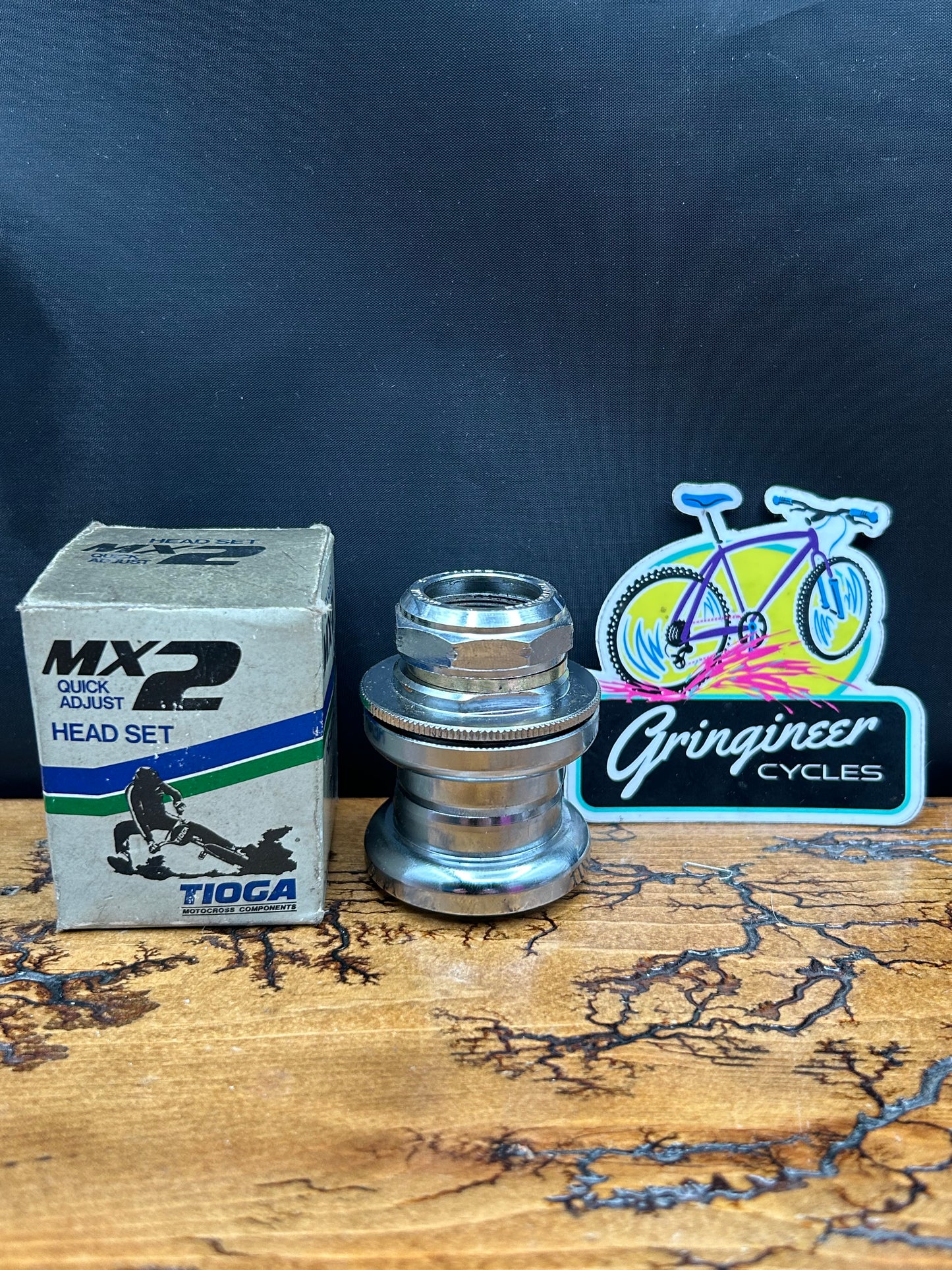 Tioga MX2 Chrome BMX 1 Inch Threaded Headset NOS