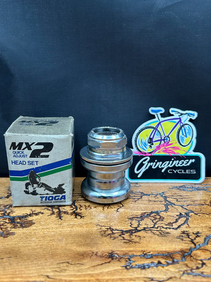 Tioga MX2 Chrome BMX 1 Inch Threaded Headset NOS