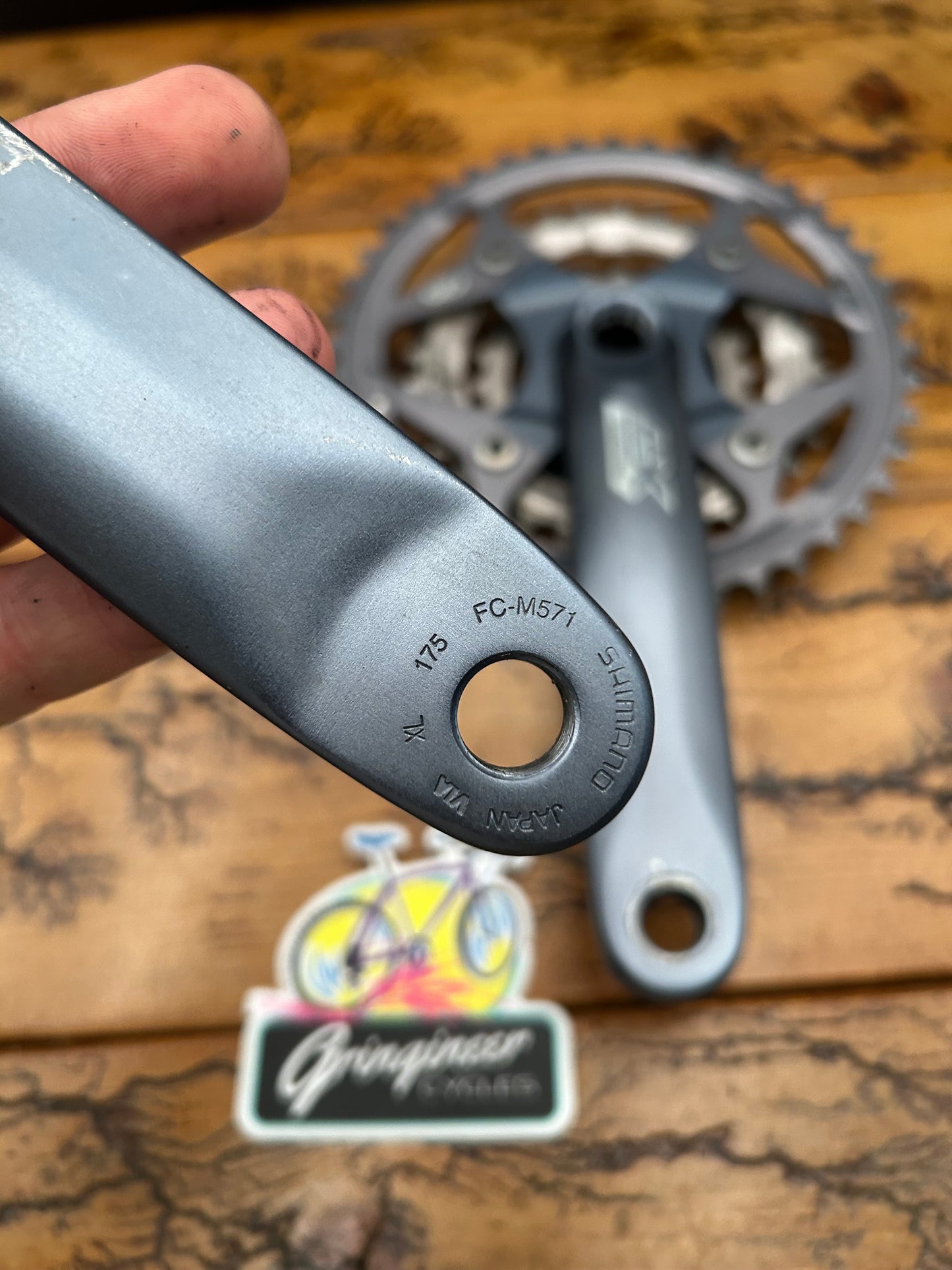 Shimano Deore LX FC-M571 44/32/22 175mm Crankset