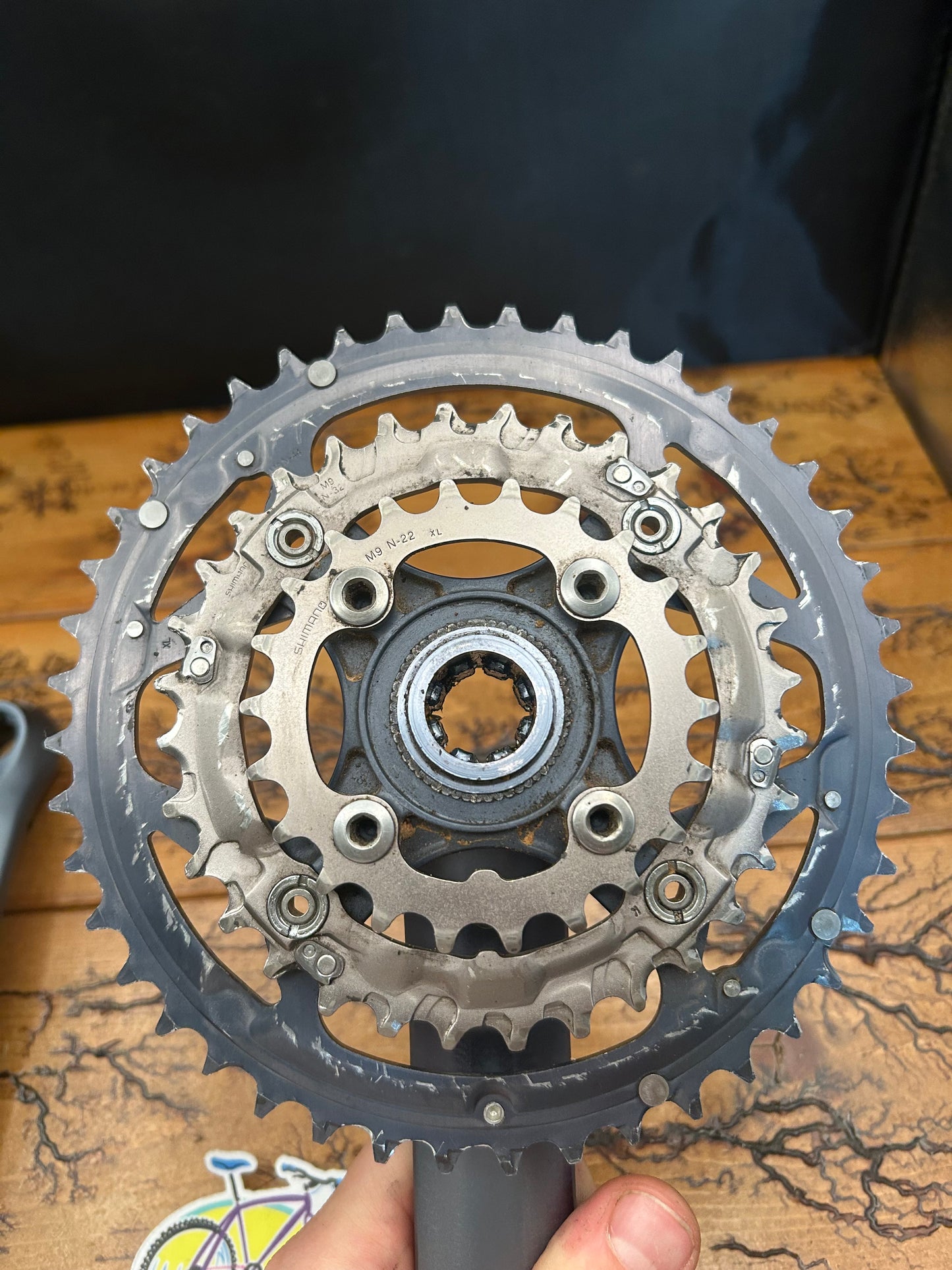 Shimano Deore LX FC-M571 44/32/22 175mm Crankset