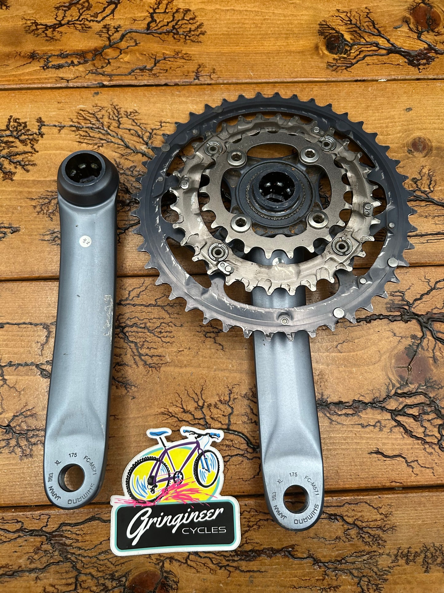 Shimano Deore LX FC-M571 44/32/22 175mm Crankset
