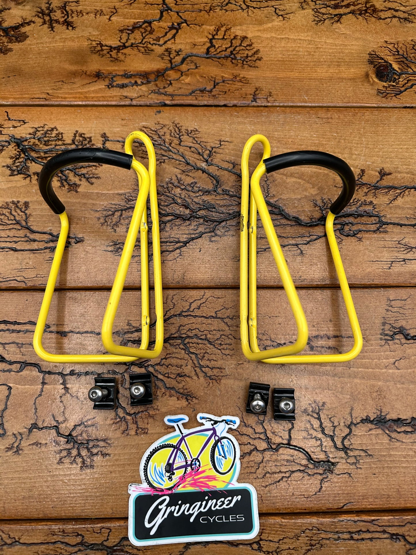 American Classic Yellow Water Bottle Cages