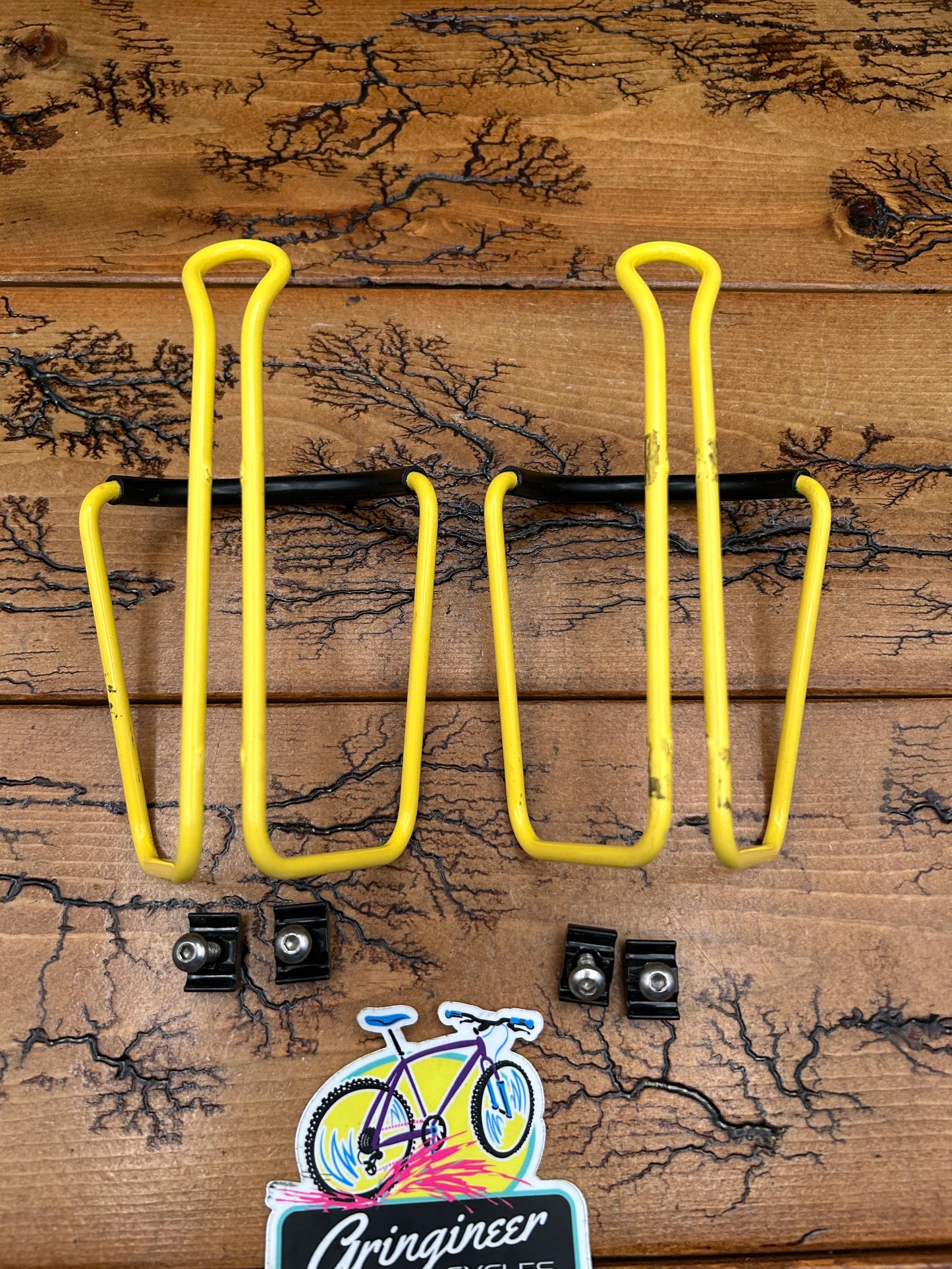 American Classic Yellow Water Bottle Cages