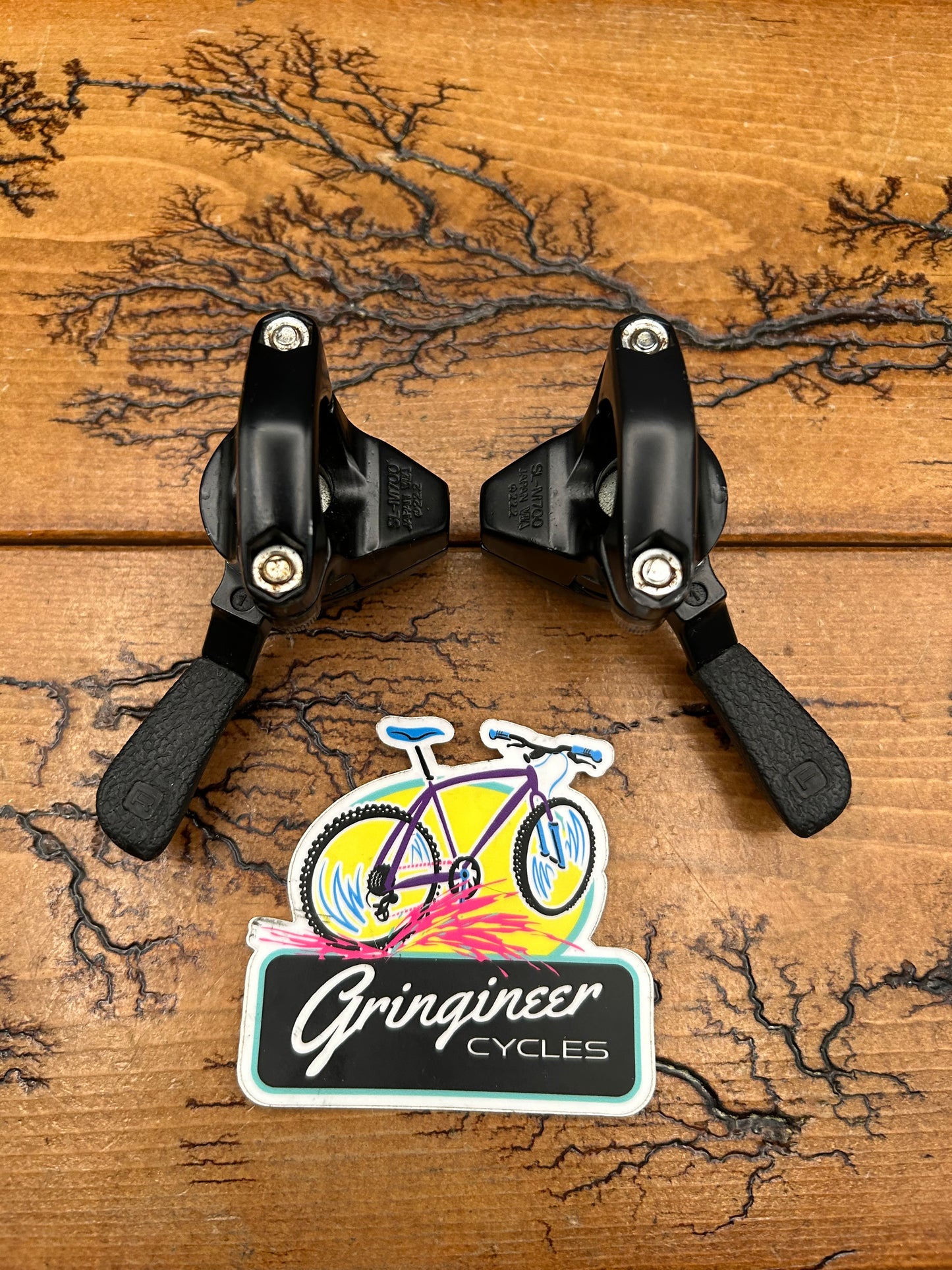 Shimano Deore XT Deer Head SL-M700 Black Thumb Shifters