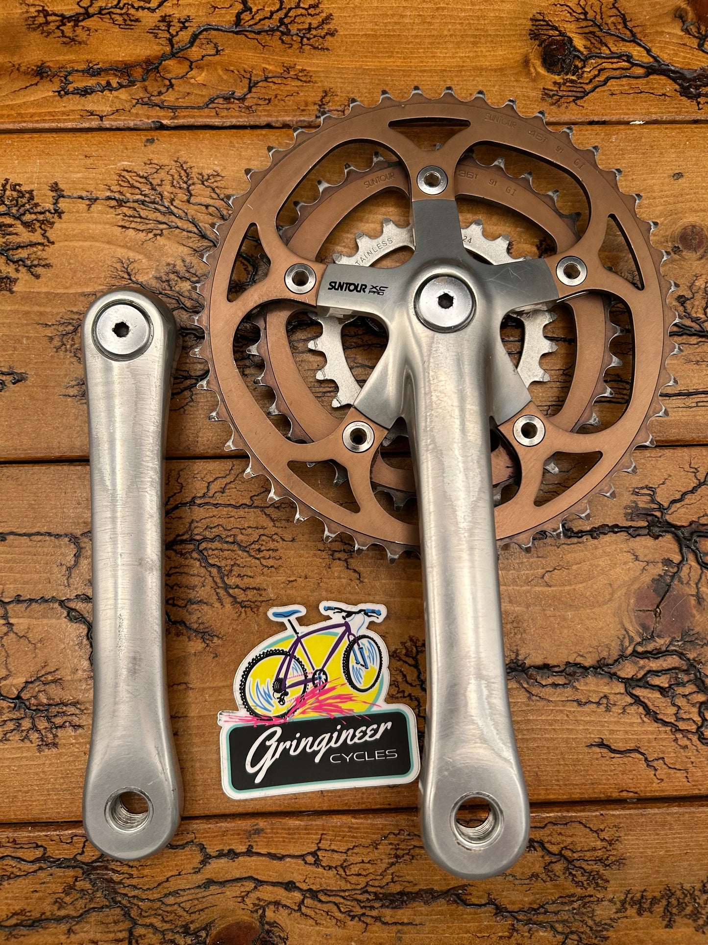 Suntour XC Pro 46/36/24 175mm Square Taper Crankset