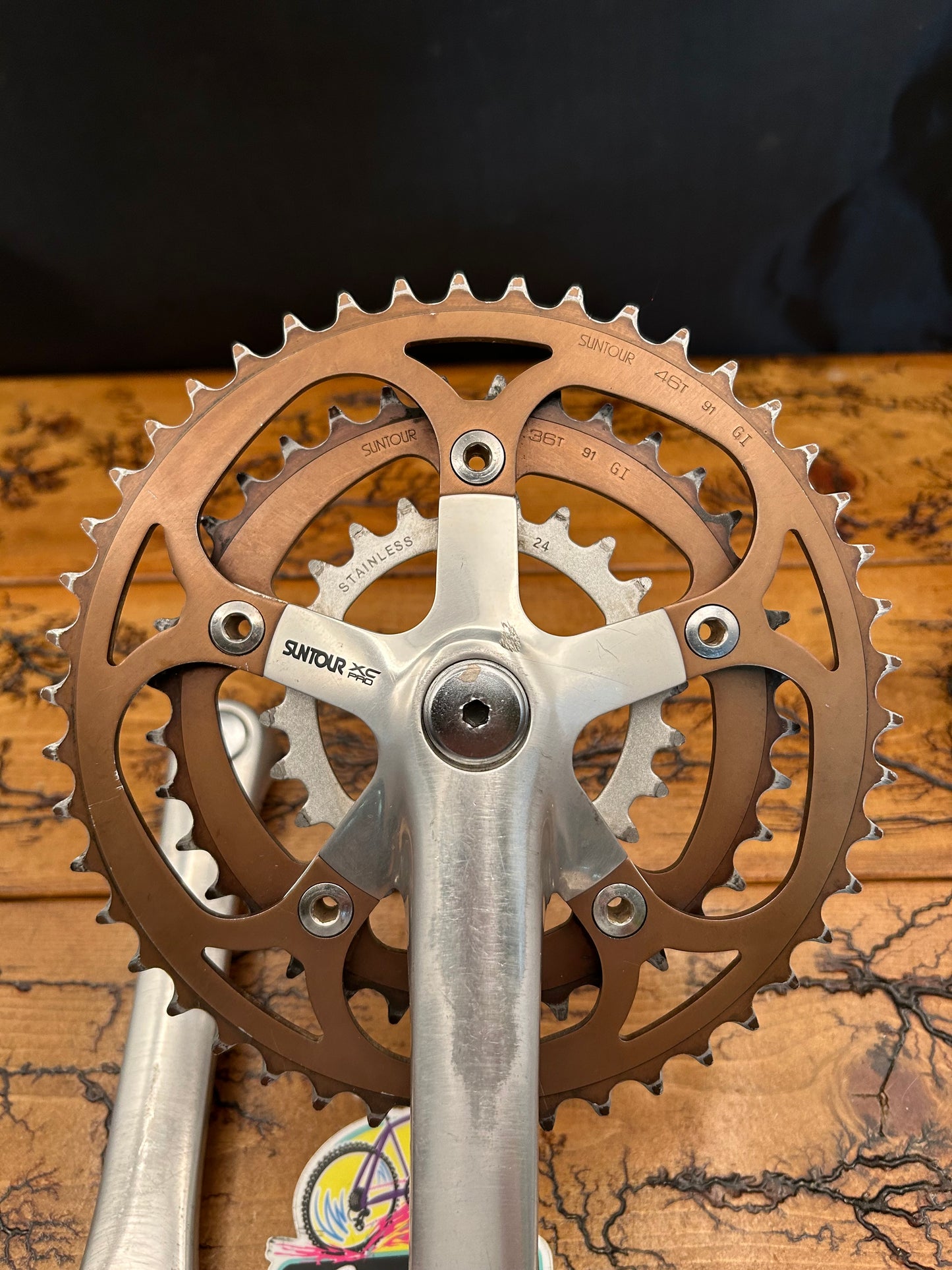 Suntour XC Pro 46/36/24 175mm Square Taper Crankset