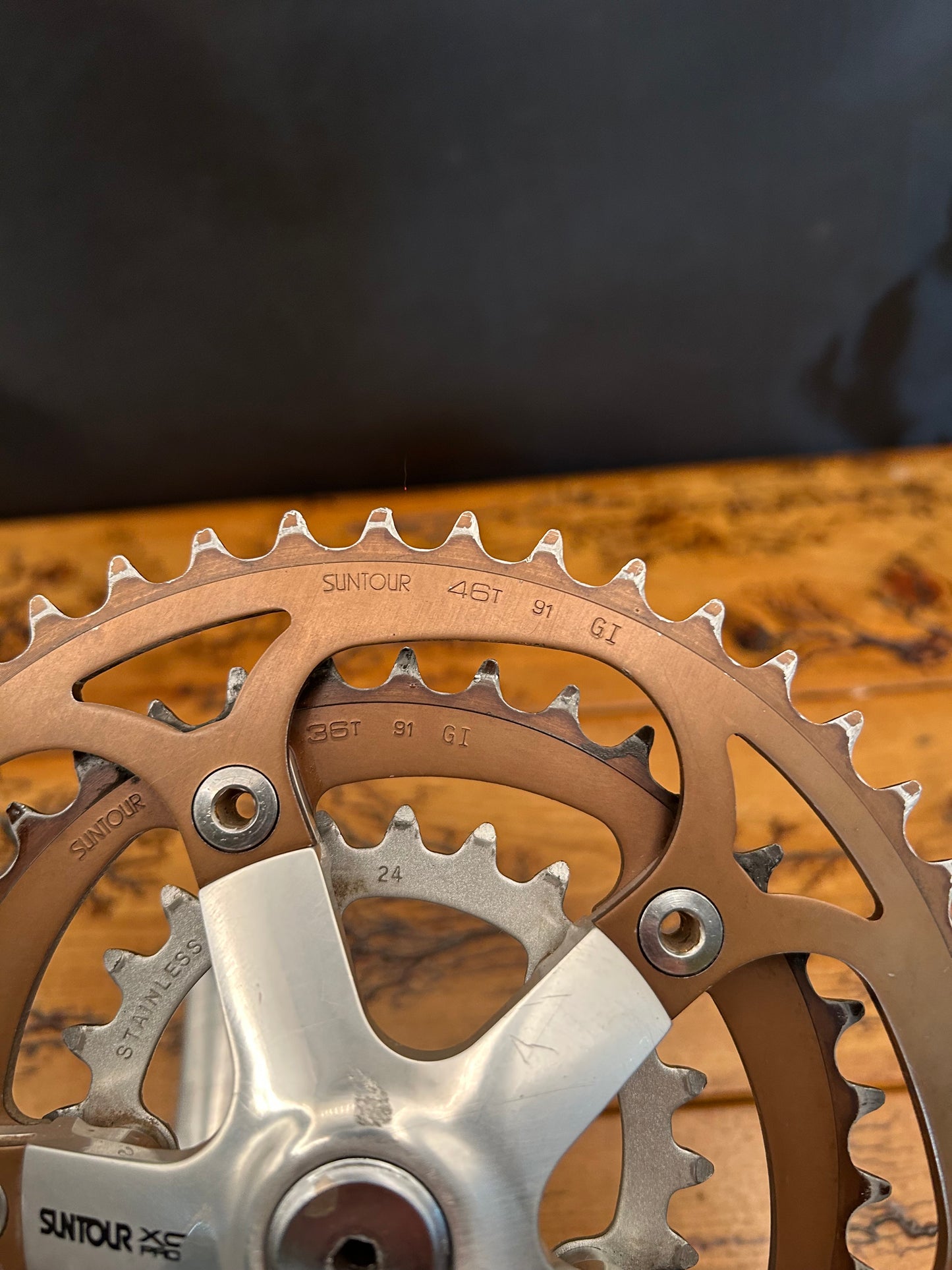 Suntour XC Pro 46/36/24 175mm Square Taper Crankset