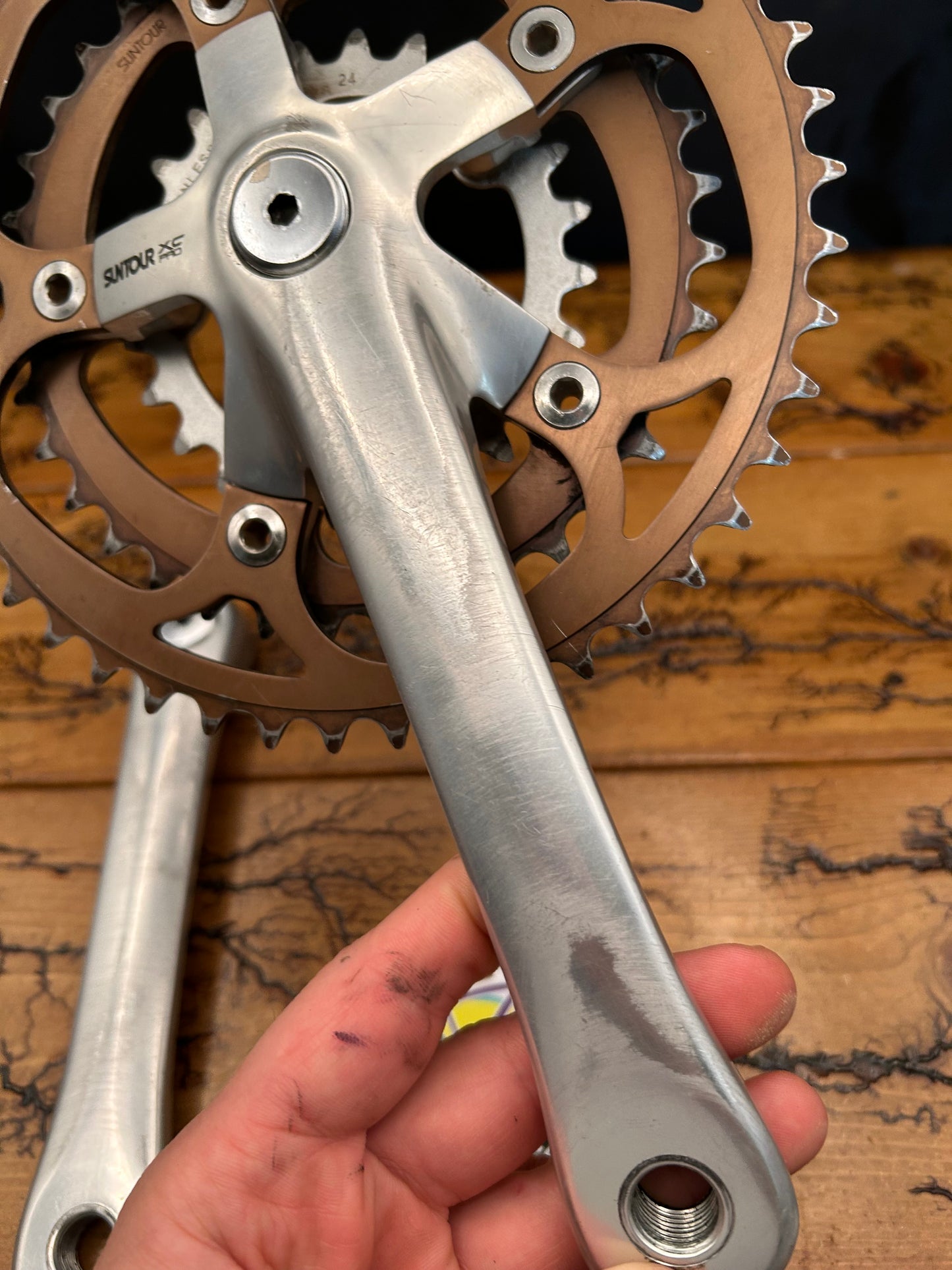 Suntour XC Pro 46/36/24 175mm Square Taper Crankset