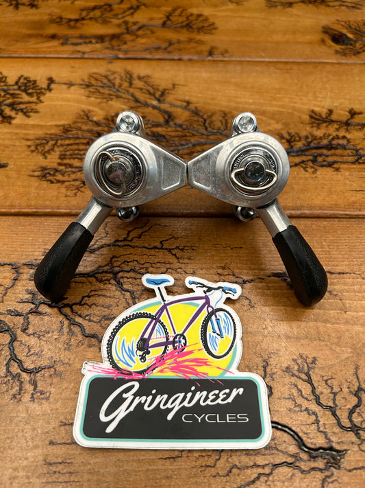 Shimano Deore XT Deer Head SL-M700 Silver Thumb Shifters