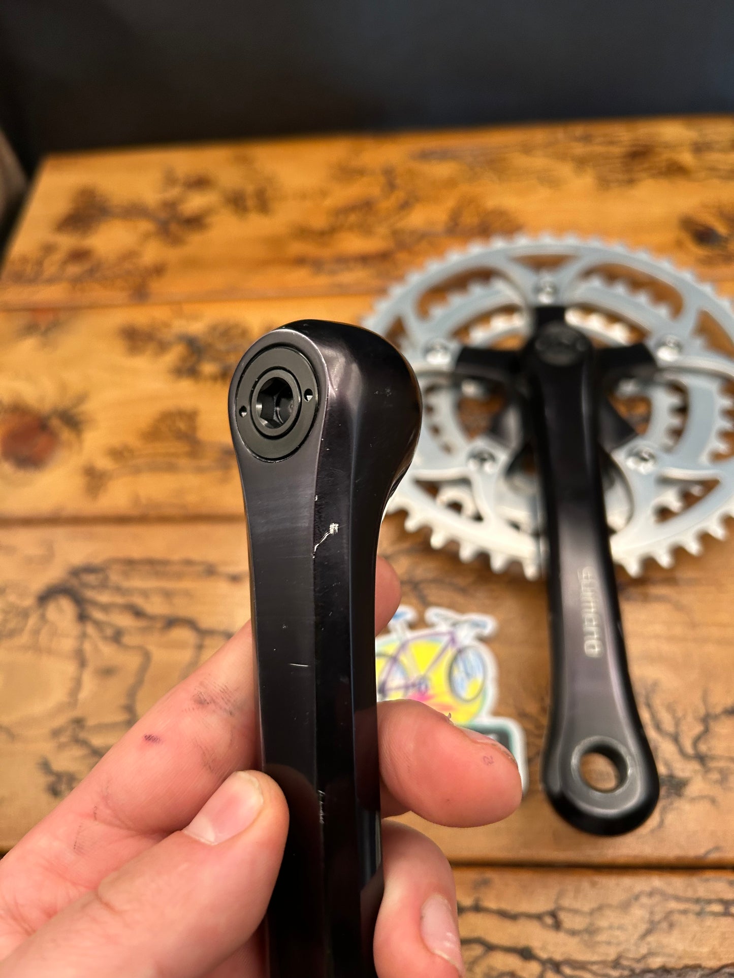 Shimano Deore XT M700 / 600 EX FC-6206 48/38/28 175mm Crankset