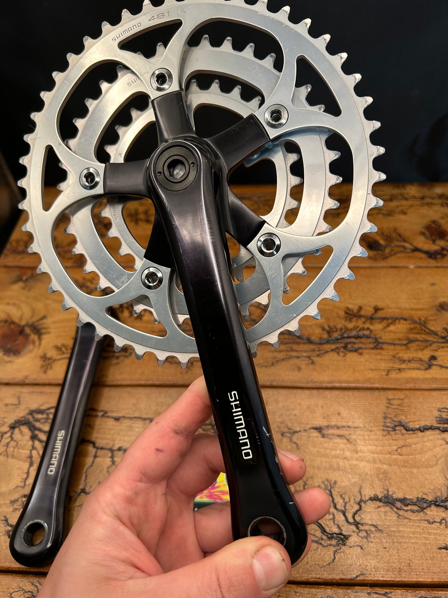 Shimano Deore XT M700 / 600 EX FC-6206 48/38/28 175mm Crankset