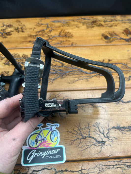 Shimano Deore LX PD-M550 Pedals With Plastic Toe Cages