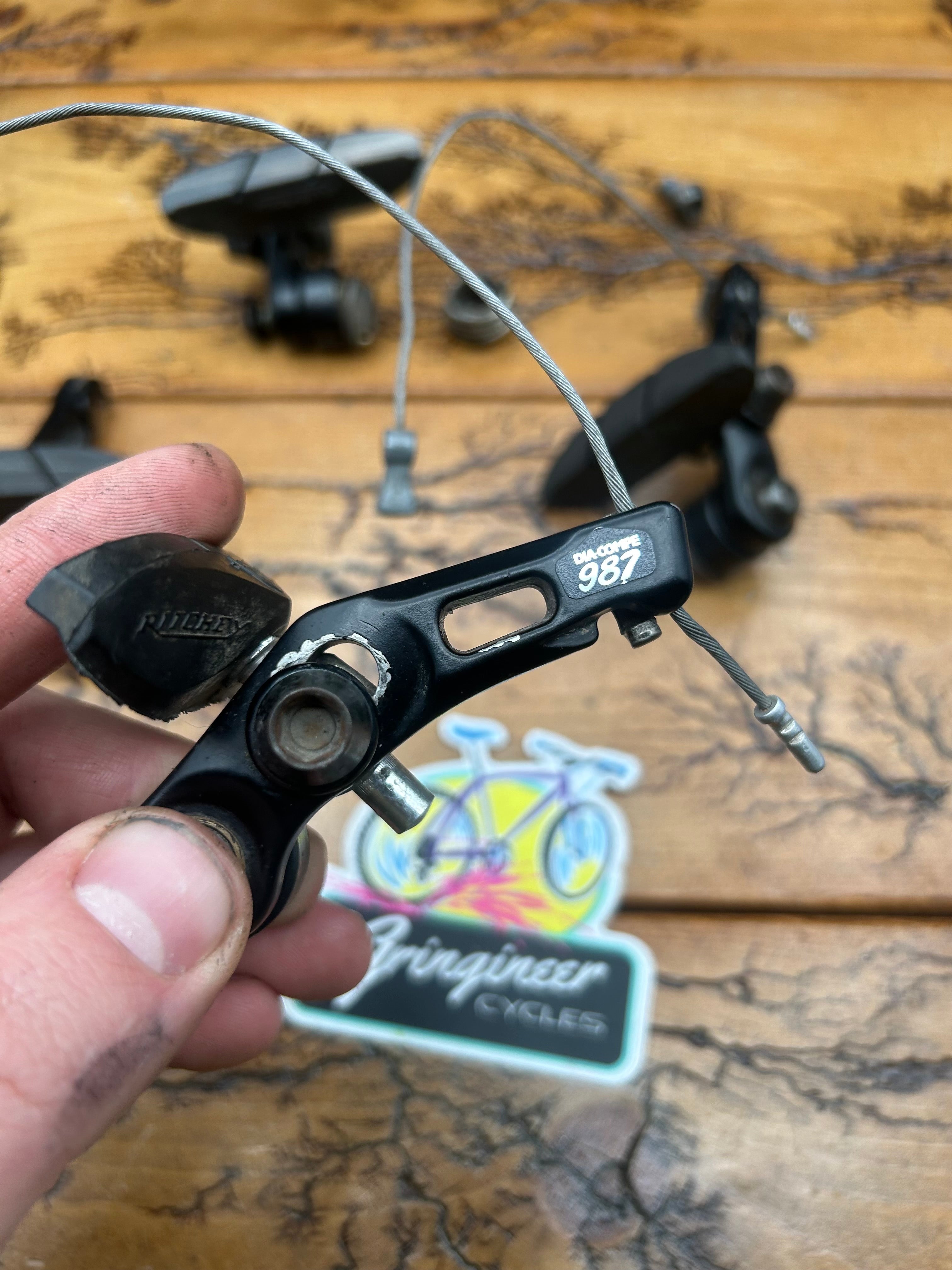 Dia Compe 987 Black Cantilever Brake Set – Gringineer Cycles