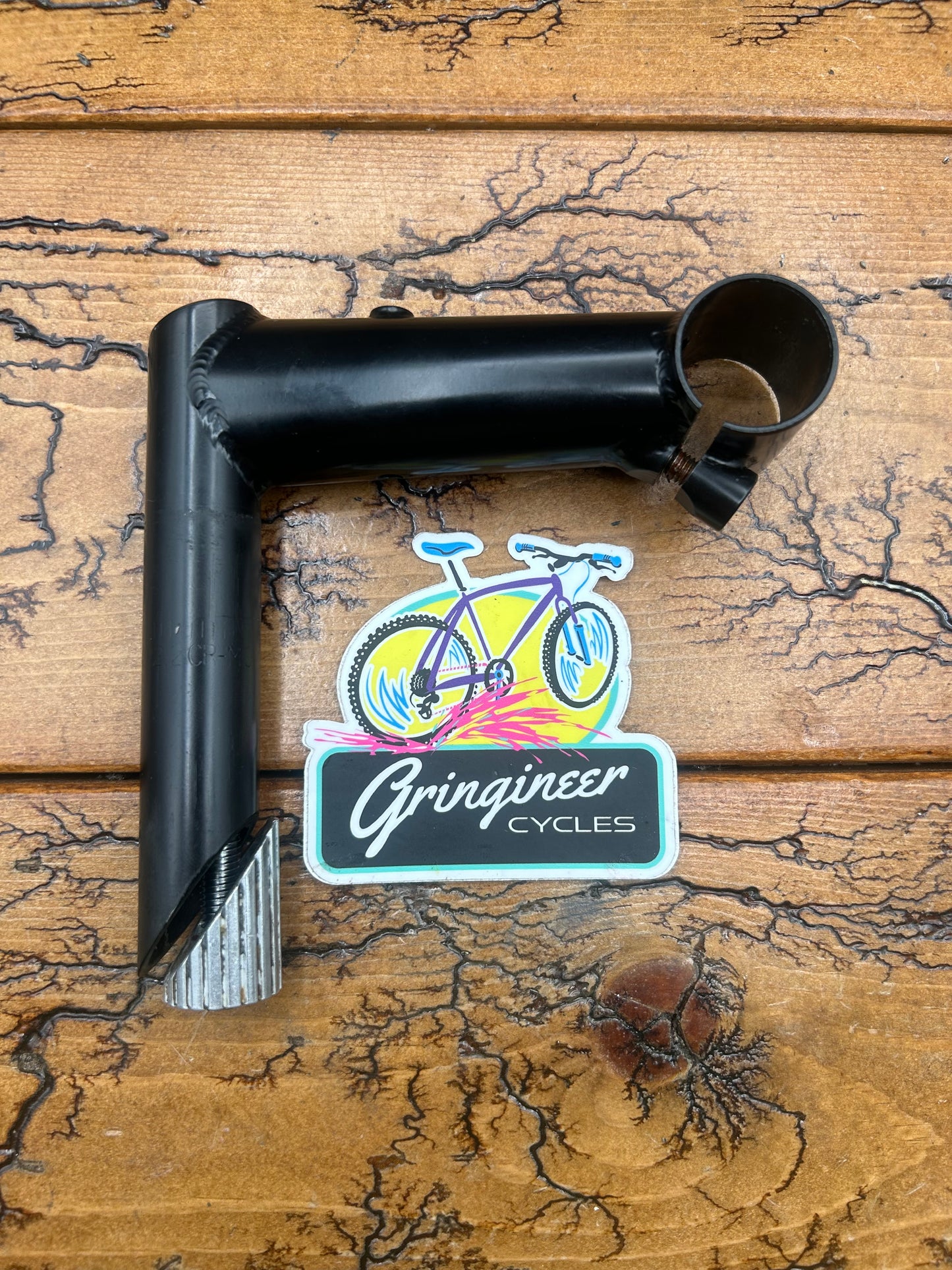100mm 1 Inch Black 25.4mm Quill Stem