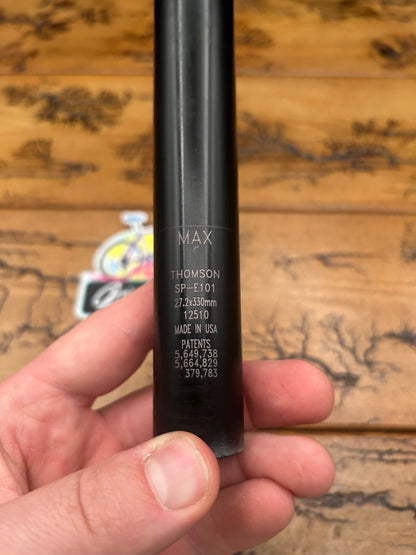 Thomson Elite SP-E101 27.2mm x 330mm Black Seatpost