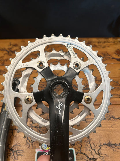 Sugino Impel 42/32/22 170mm Black Crankset