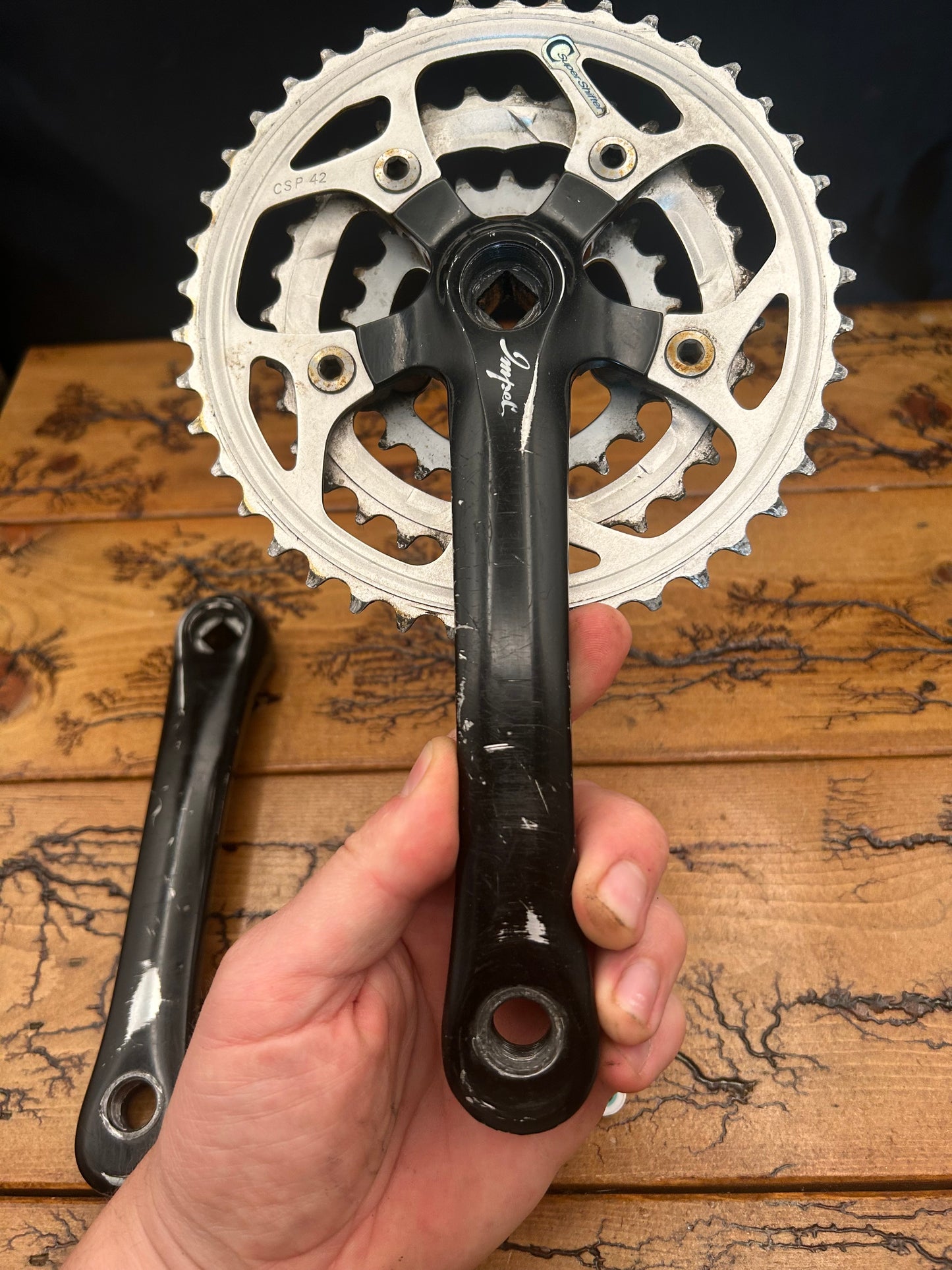 Sugino Impel 42/32/22 170mm Black Crankset