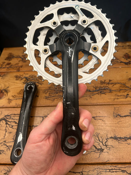 Sugino Impel 42/32/22 170mm Black Crankset