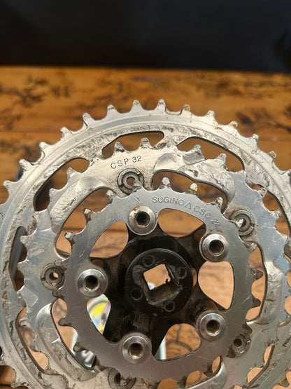 Sugino Impel 42/32/22 170mm Black Crankset