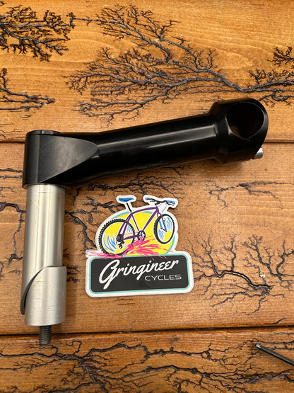 Ringle Zooka Black 130mm 10 Degree 1 1/8 Inch Quill Stem