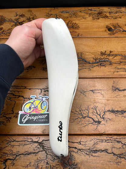 Selle Italia Turbo 1980 White Saddle