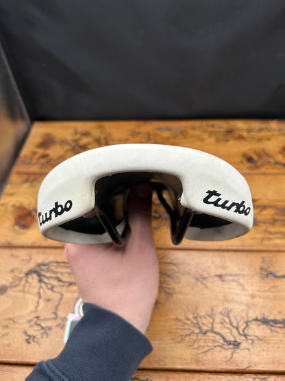 Selle Italia Turbo 1980 White Saddle