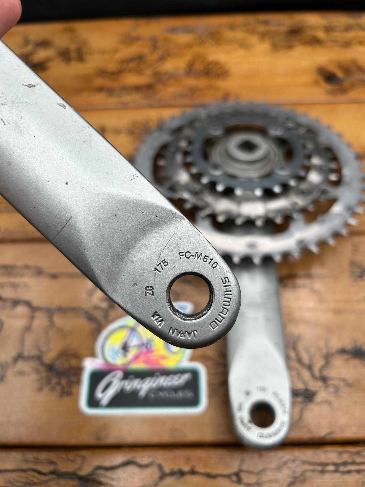 Shimano Deore FC-M510 44/32/22 175mm Square Taper Crankset