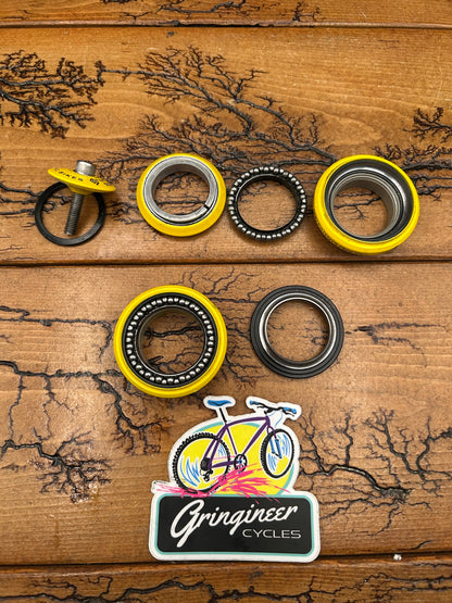 WTB Momentum Grease Guard Yellow 1 1/8 Inch Threadless Headset