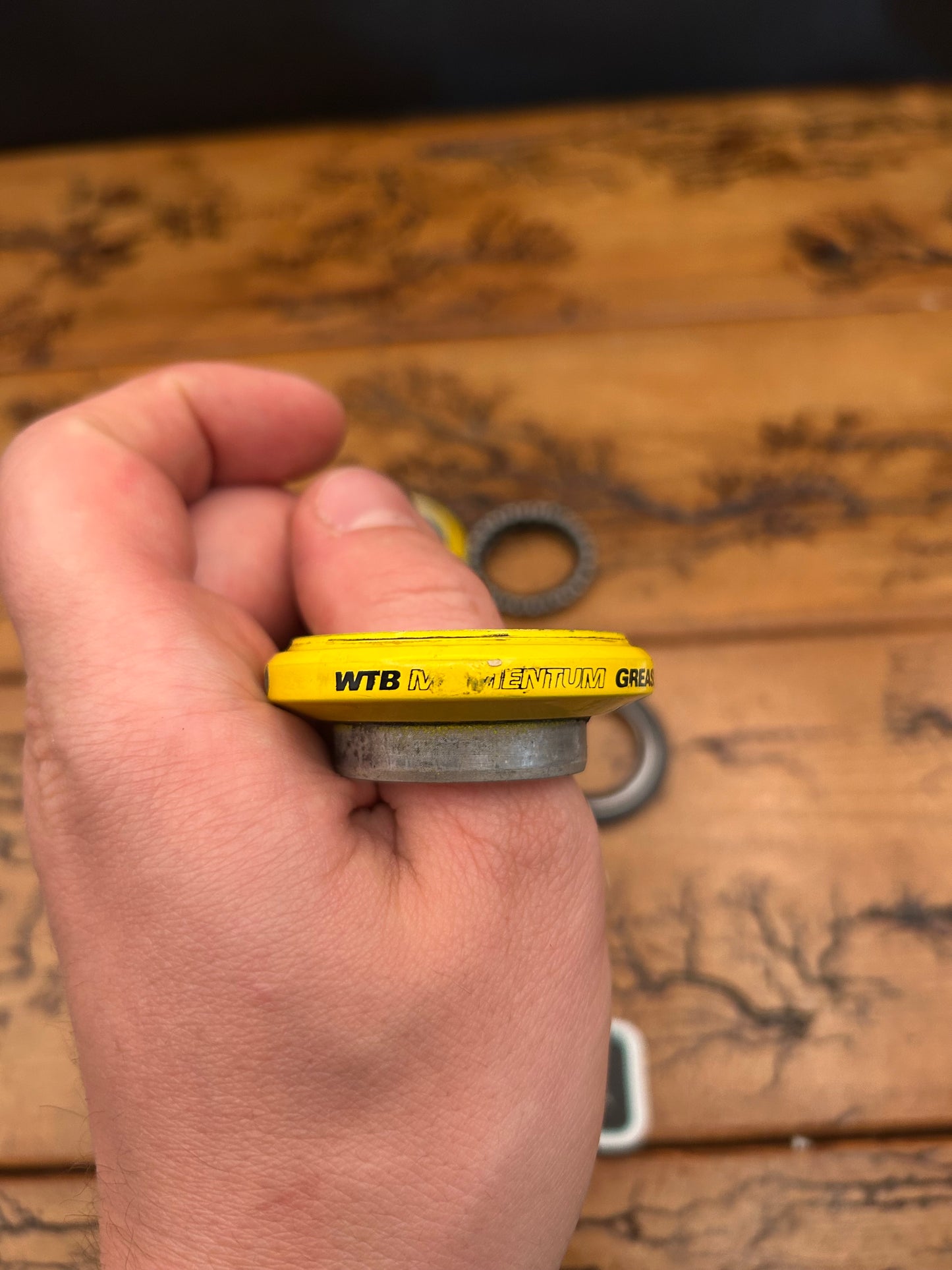 WTB Momentum Grease Guard Yellow 1 1/8 Inch Threadless Headset
