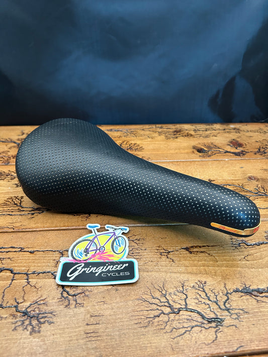 Selle Italia Turbo Special Perforated Black Leather Saddle