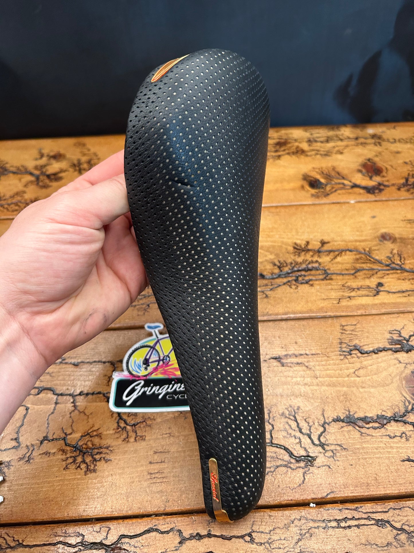 Selle Italia Turbo Special Perforated Black Leather Saddle