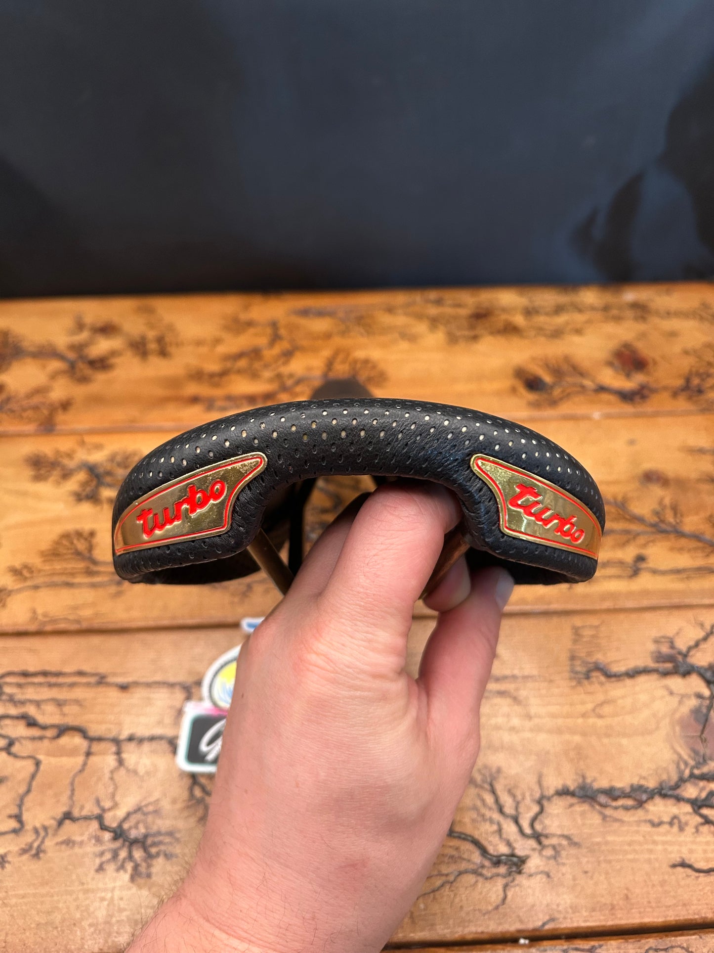 Selle Italia Turbo Special Perforated Black Leather Saddle