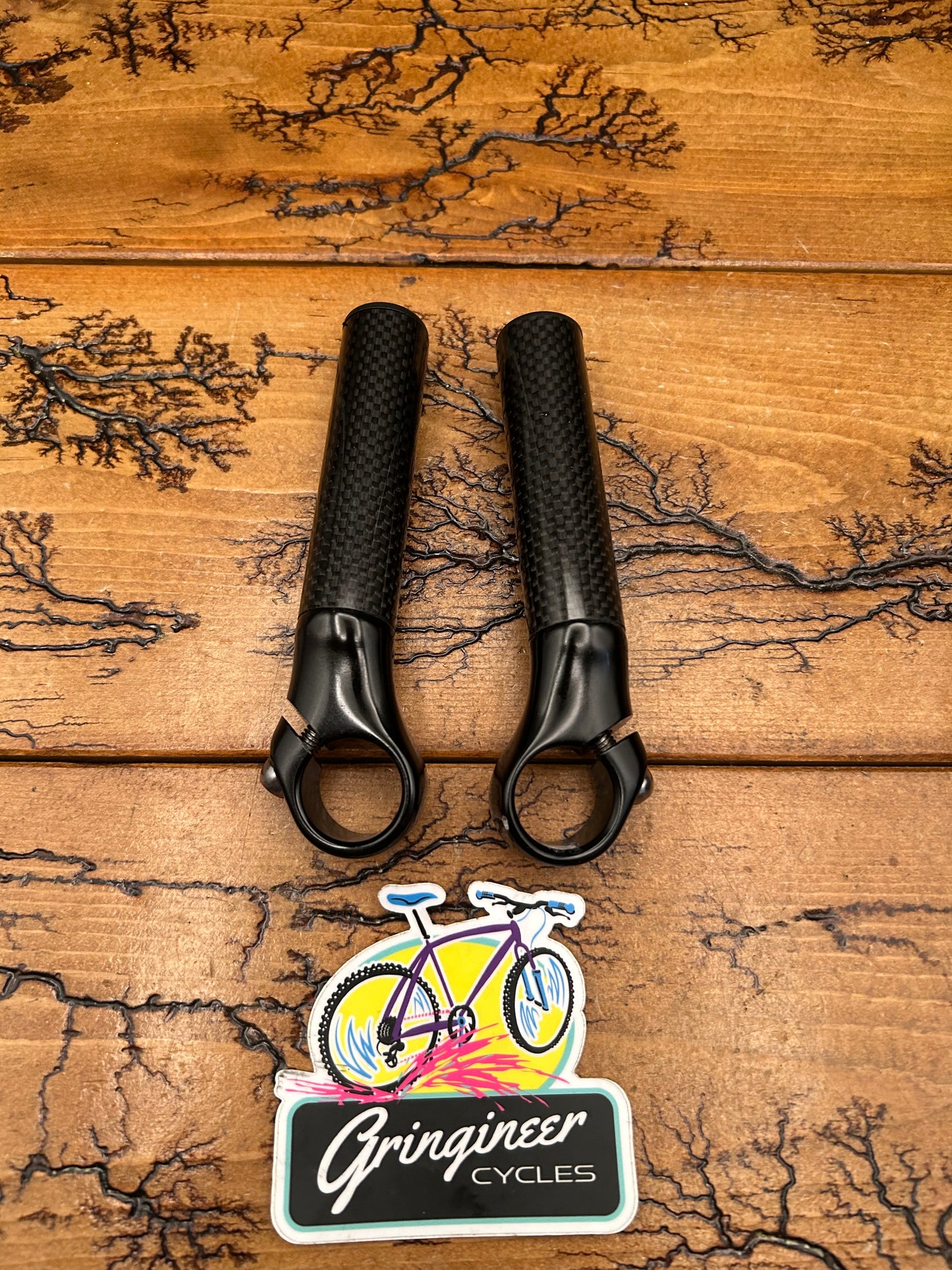Kalloy Uno Carbon Bar Ends NOS