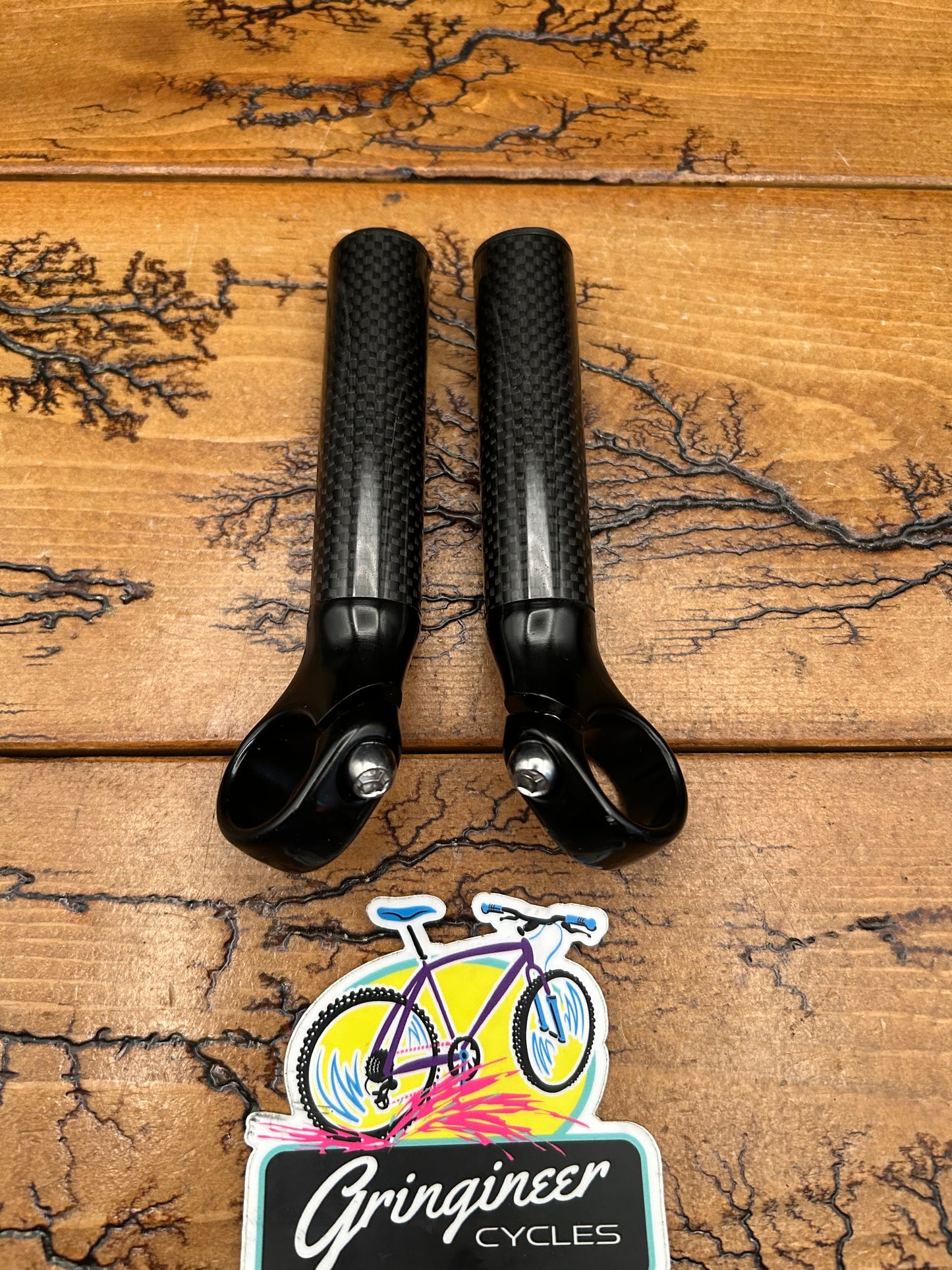 Kalloy Uno Carbon Bar Ends NOS