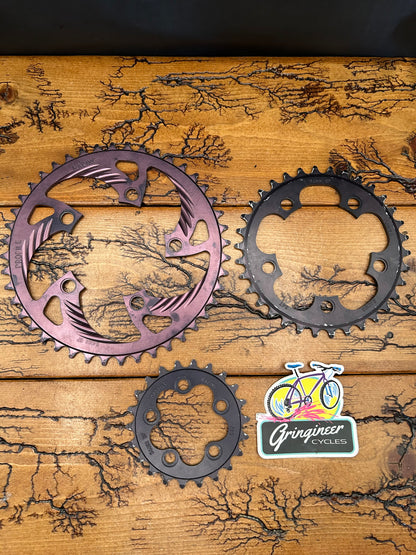 Profile Racing 44/34/22 Tooth 94 BCD/56BCD Chainring Set