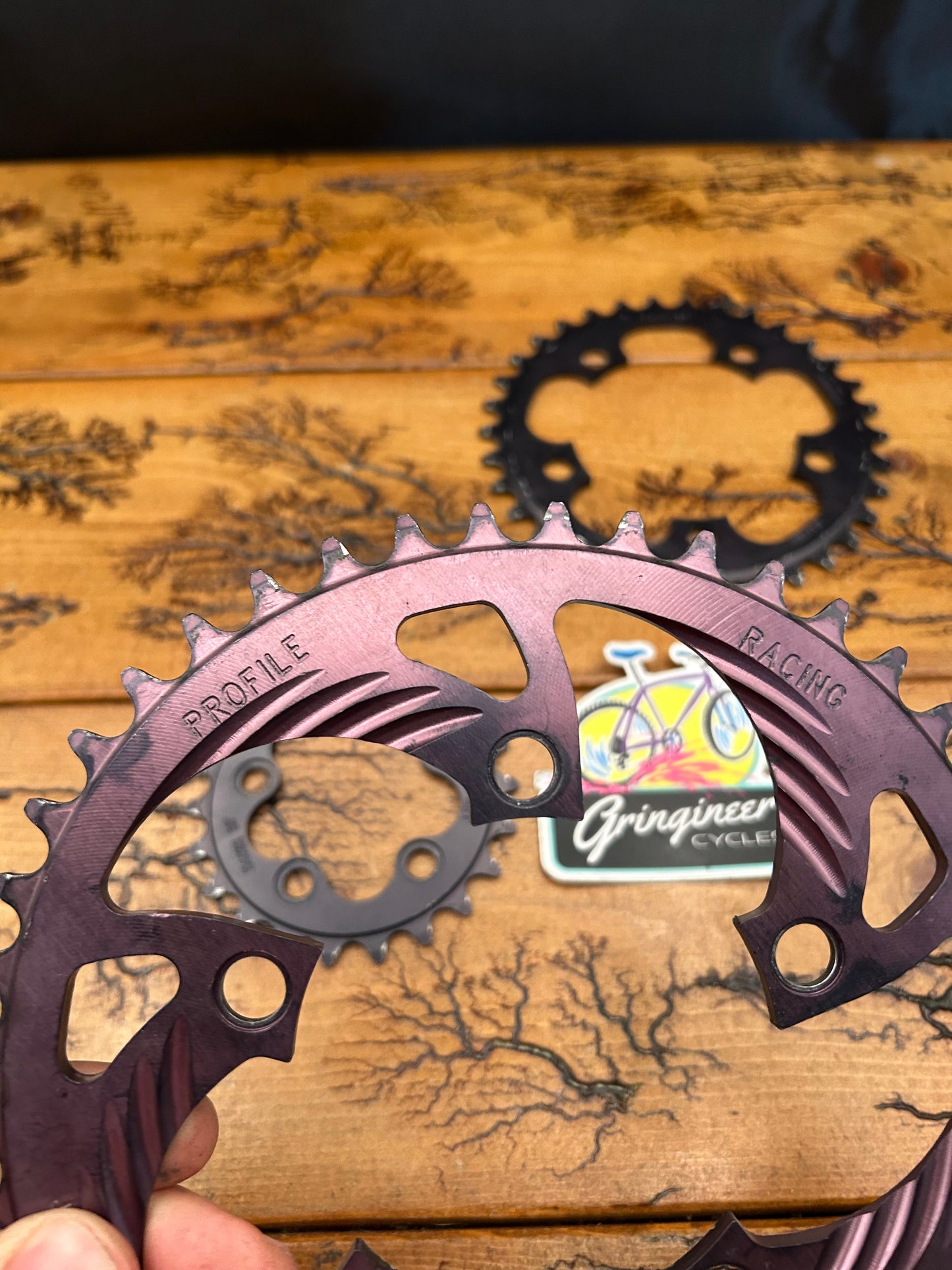 Profile Racing 44/34/22 Tooth 94 BCD/56BCD Chainring Set