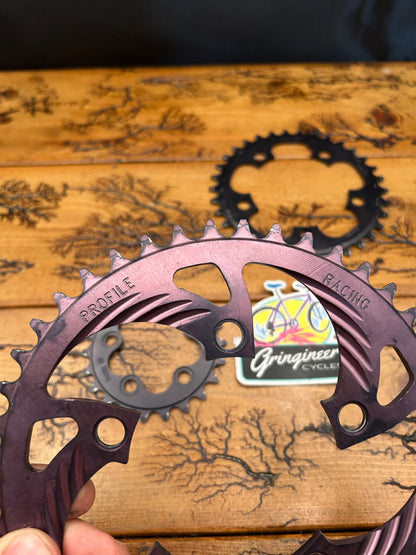 Profile Racing 44/34/22 Tooth 94 BCD/56BCD Chainring Set