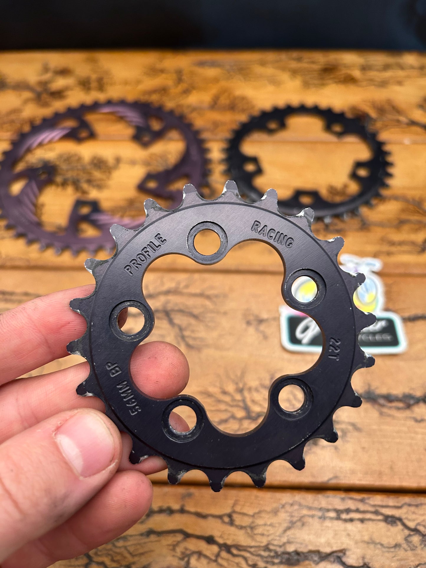 Profile Racing 44/34/22 Tooth 94 BCD/56BCD Chainring Set