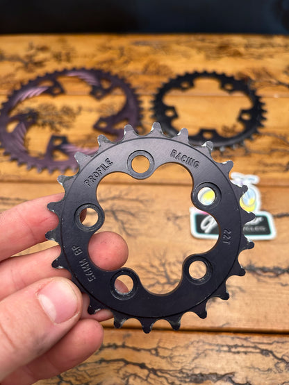 Profile Racing 44/34/22 Tooth 94 BCD/56BCD Chainring Set