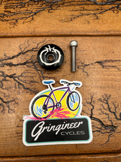 Schwinn Homegrown Black Tomato Top Cap and Bolt