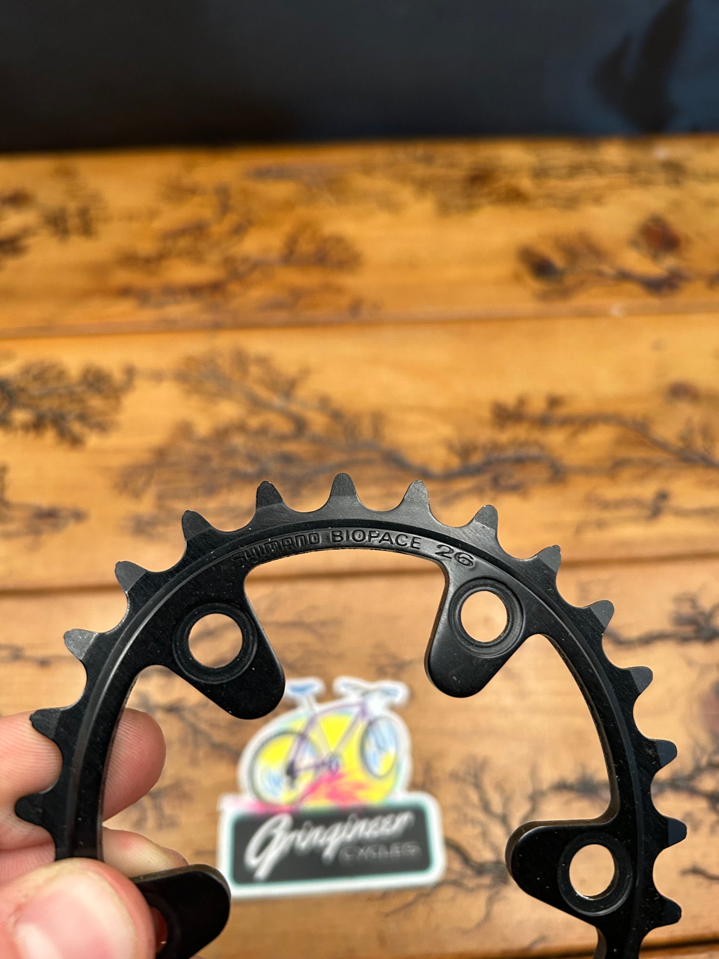 Shimano Biopace 26 Tooth 74 BCD Black Chainring